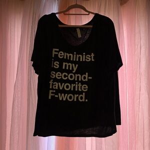 Dark Gray Feminist Graphic Tee - Feminist is my second-favorite F-word